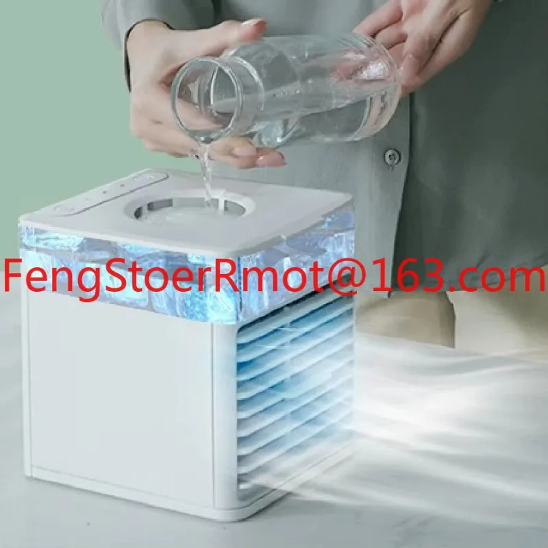 

Portable air Conditioner Mini Air Conditioning USB Charging Small Water Desktop Cooler Fan with Water Mist Fan