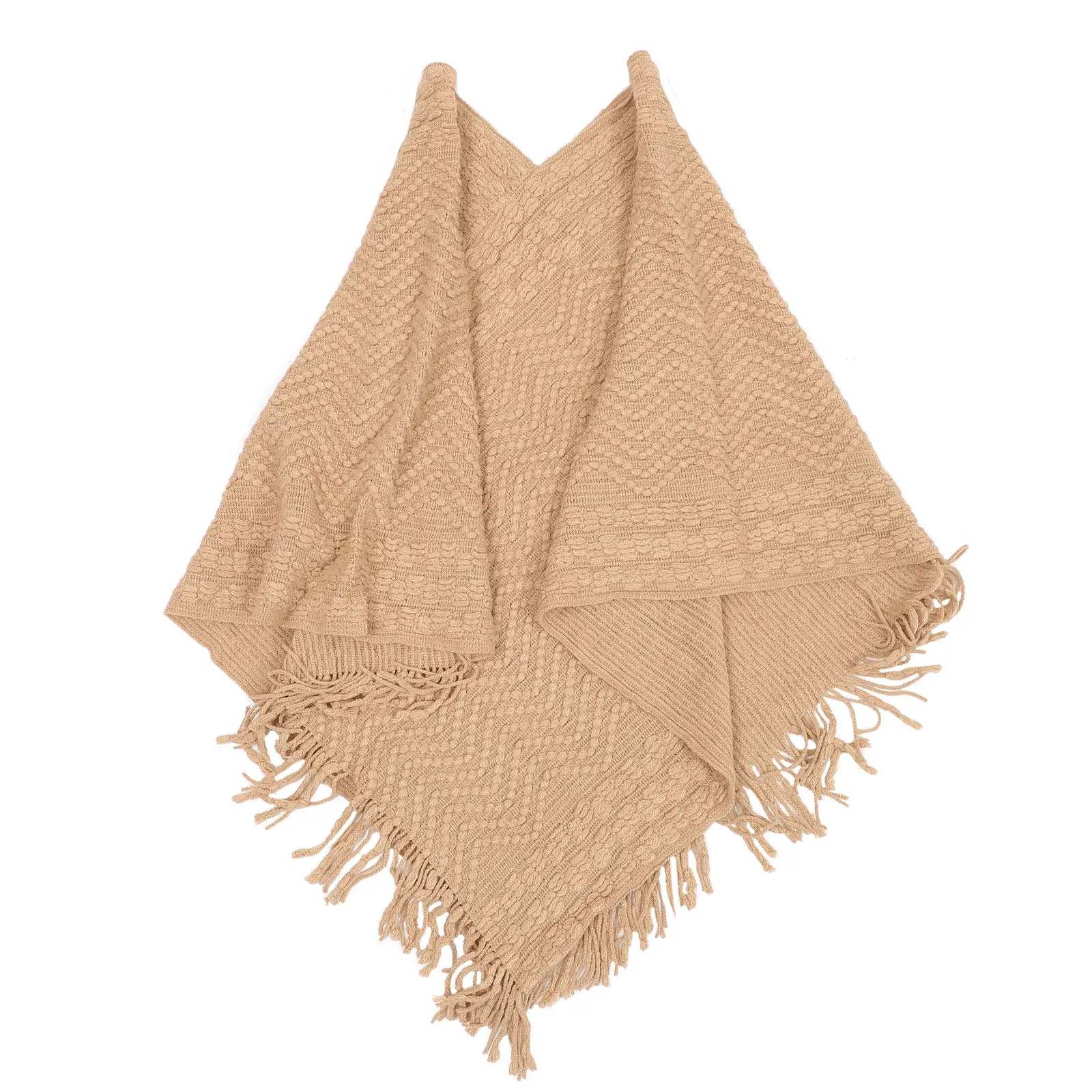 

Women Warm Shawl Wrap Sweater Poncho Cape Winter Large Blanket Scarf Fashionable Cold Weather Accessory Stylish Cozy Clothing