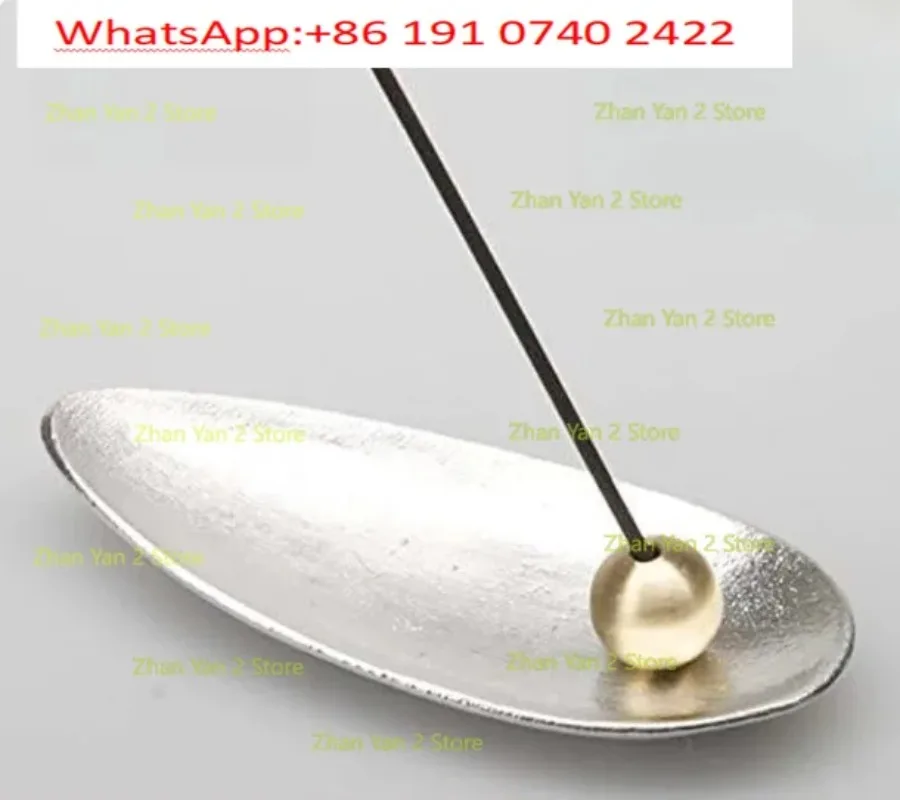 1PCS can be used as incense utensils, tin incense dishes, brass  inserts, bamboo leaf-shaped Japanese stand line