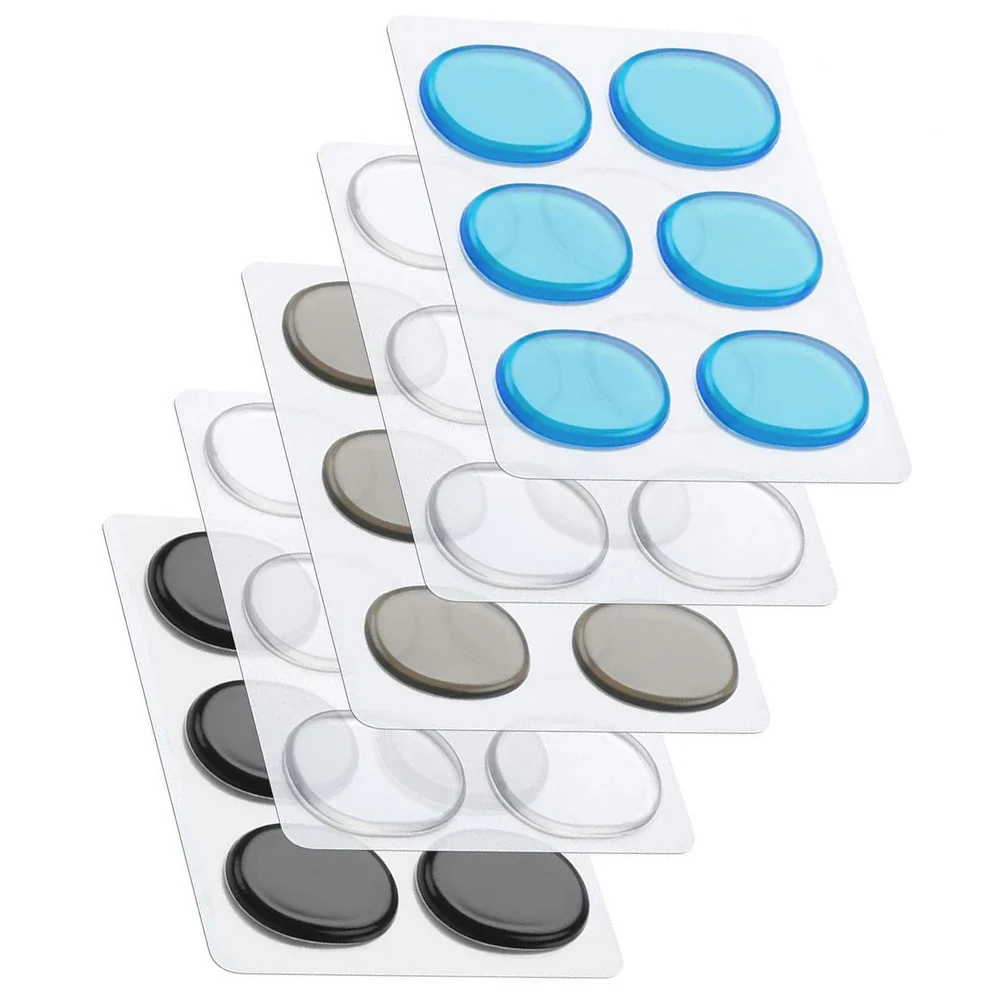 

5 Sheets/30pcs Drum Stickers Mute Mat Pad for Instrument Accessory Kit Silica Gel Supply