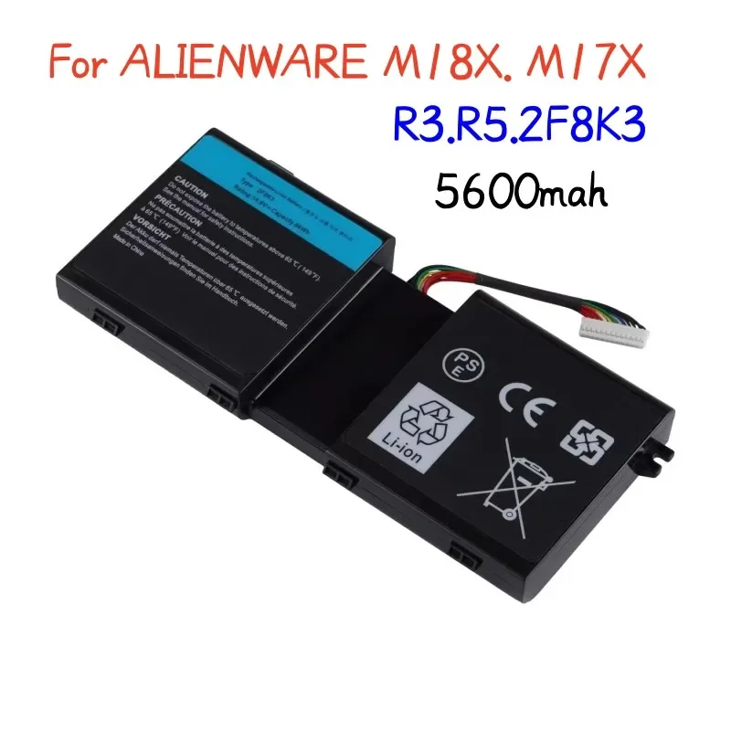 

Оригинальный аккумулятор для ноутбука ALIENWARE 2F8K3 M18X M17X R3 R5, 14,8 В, длительное время использования, большой емкости