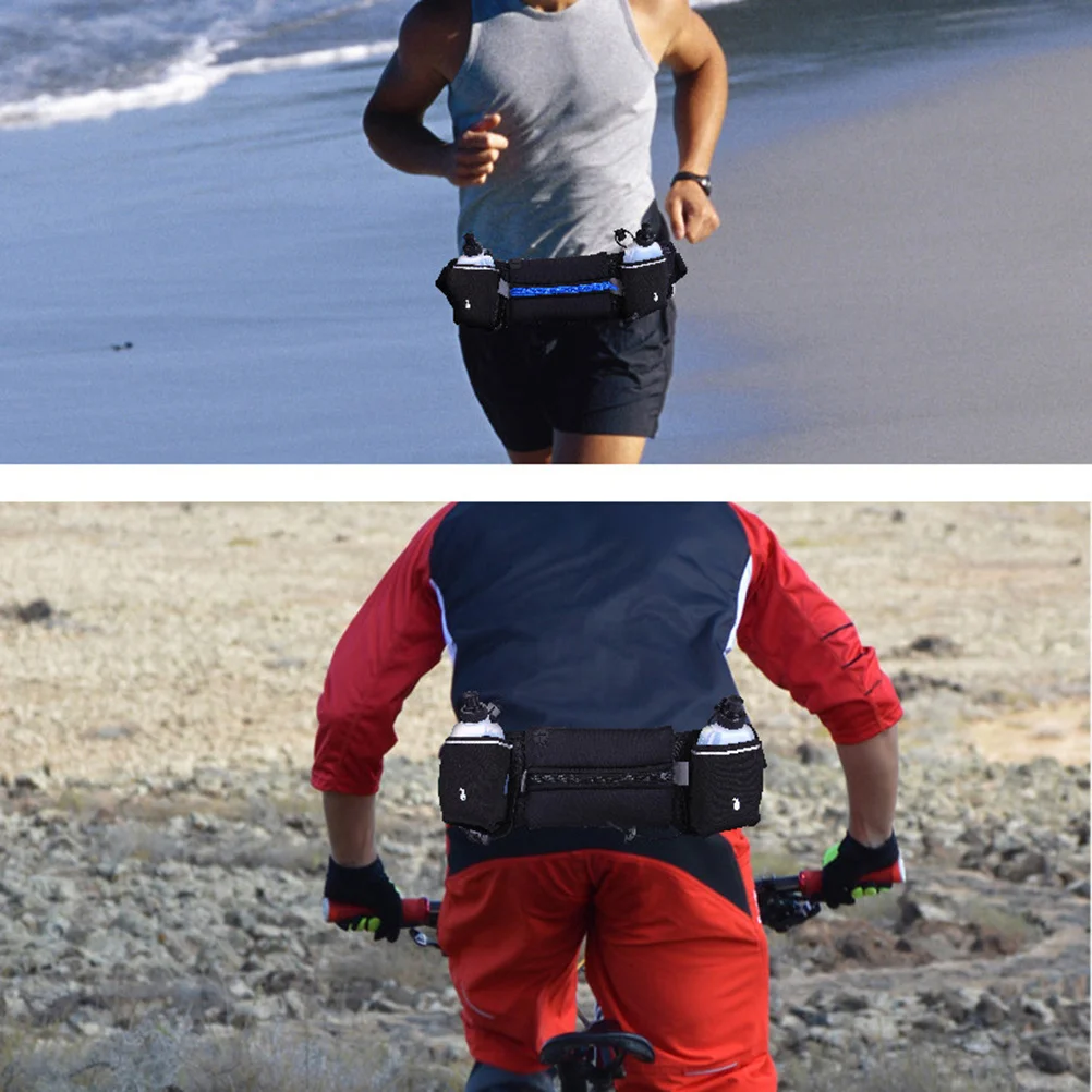 Rose Red Running Belt Fits 4-6 Inch Phone Waterproof Zipper Adjustable Waist Pack for Running Hiking Waist Belts for Runner Bum