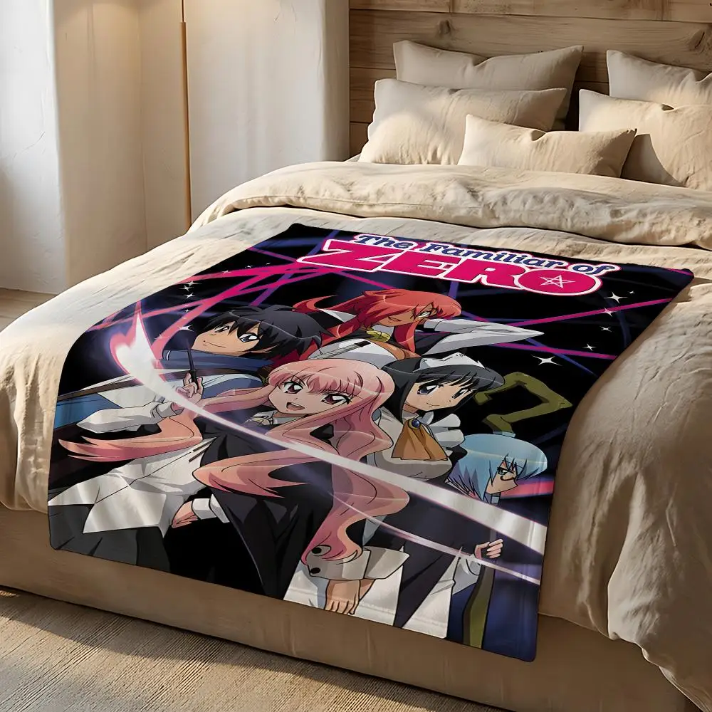 Anime The Familiar of Zero Throw Short Plush Throw Blanket Soft Skin-Friendly Multi-Scene Home Office