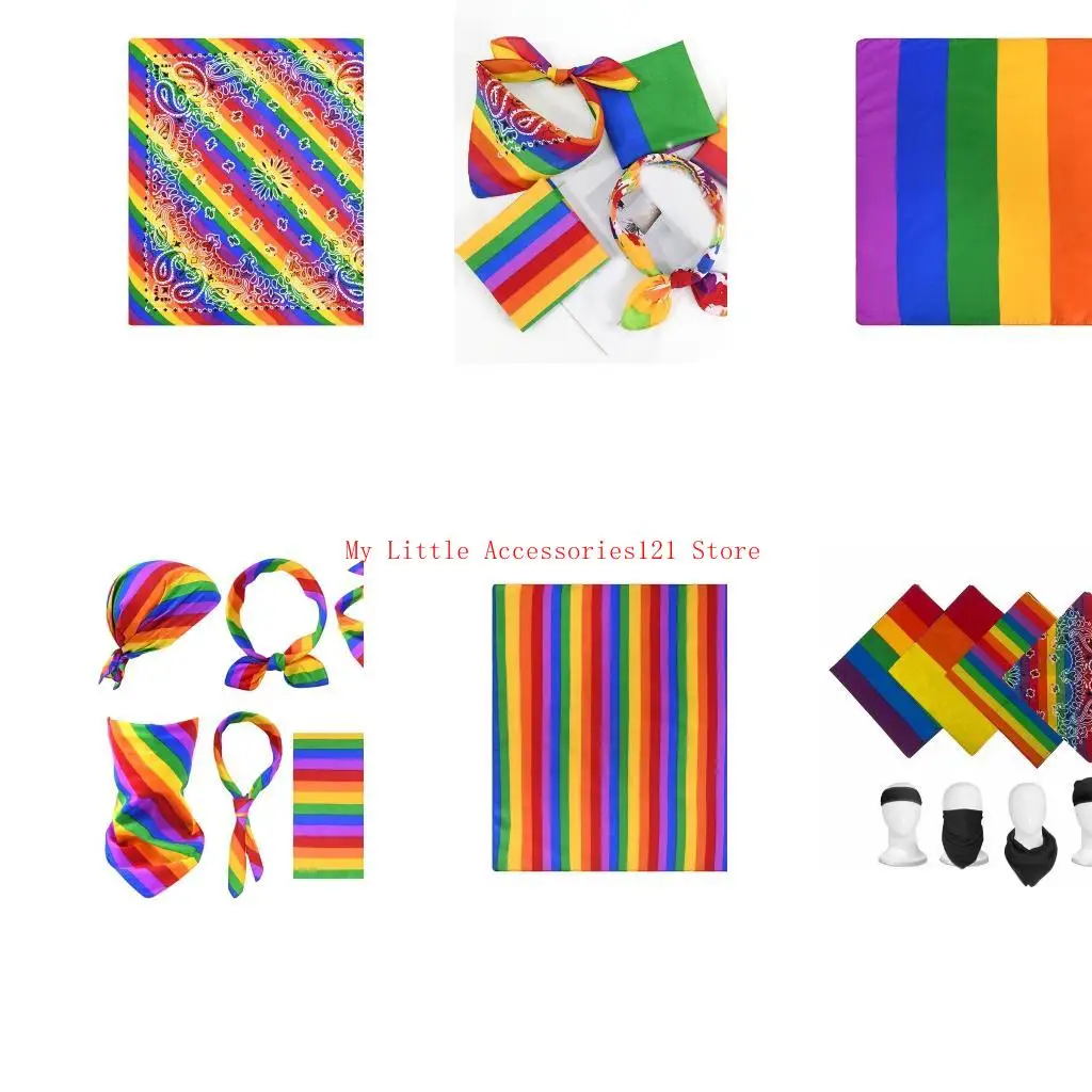

4pcs Bandana Headsparf Unisex neckerchief Decors Decors для мужчин и женщин