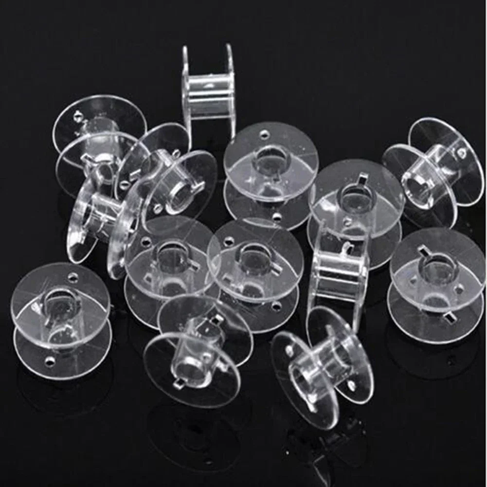 25PCS Sewing Machine Empty Bobbins Box Set Plastic Bobbin Metal Sewing Spool With Storage Box Home Sewing Accessory Tools