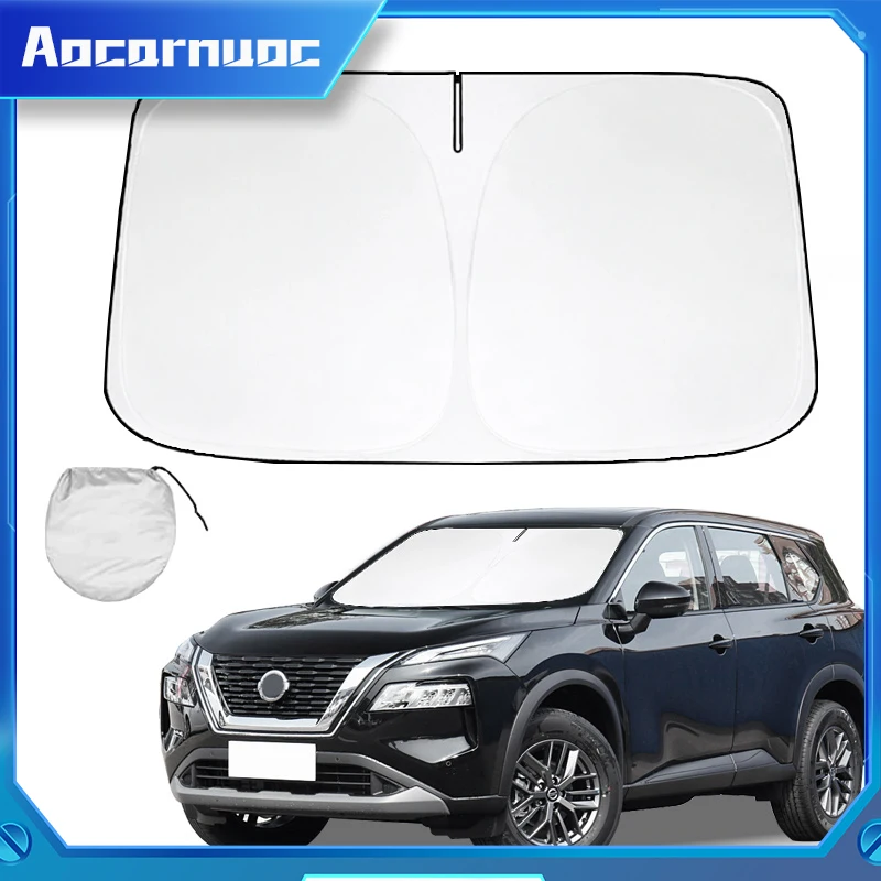 For Nissan X-Trail Xtrail X Trail T33 2022 2023 2024  Car Window Sunshade Cover Sun Shade Windshield Visor Protector Windscreen