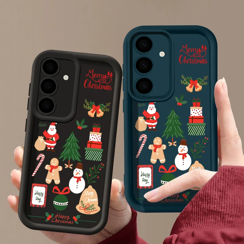 Custodia in TPU Gingerbread Man per Samsung Galaxy A17 A56 A36 A26 A16 A55 A35 A15 A54 S25 Edge S24 S23 Ultra S22 Plus S24 S23 FE Cover
