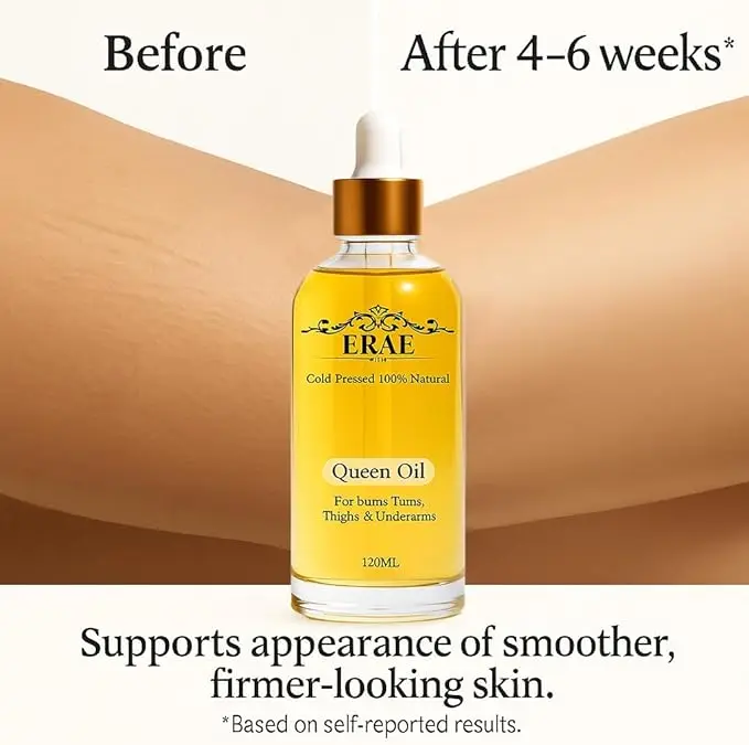 

Масло для тела ERAE Queen, 120 мл, для ягодиц, живота, бедер, подмышек, питательное, восстанавливающее, повышающее упругость кожи, 7 масел холодного отжима