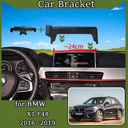 Car Screen Phone Holder For BMW X1 F48 2016 2017 2018 2019 GPS Bracket Cell Stand Support Mount Gravity Stand Auto Accessories