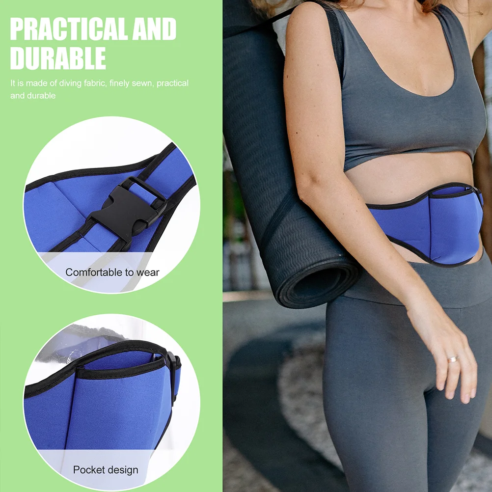 2 Pcs Skip Wheat Bag Headphone Stand Fitness Mic Protective Pouch Portable Belt Waist Belts Microphone Holder Polyester Pouches