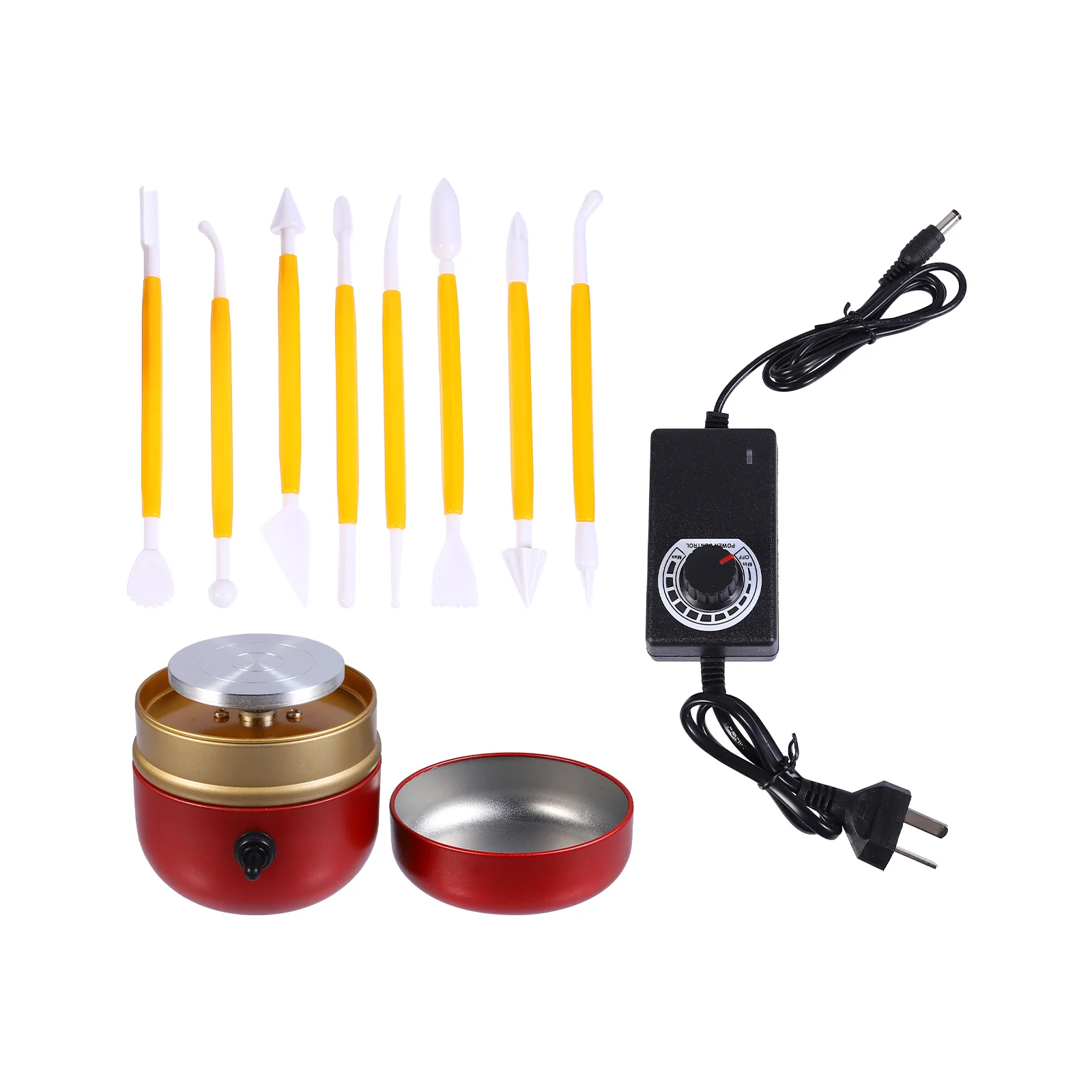 

1 set Mini Pottery Machine Portable Electric Clay Making Wheel Sturdy Diy Ceramic Turntable For Adults Art Craft Supply