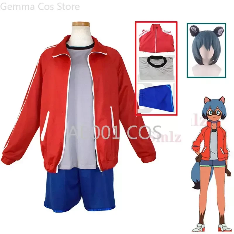 

BRAND NEW ANIMAL BNA Cosplay Kagemori Michiru Cosplay Costume Jacket Vest Pants Outfit wig Suit Halloween Carnival Costumes