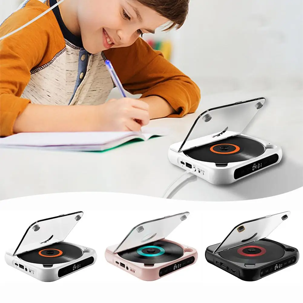 

1Pcs Portable CD Player Retro CD Walkman USB Playback Bt-Compatible A-B Player CD CD Player Repeat CD Car Player Player Eng A9T4