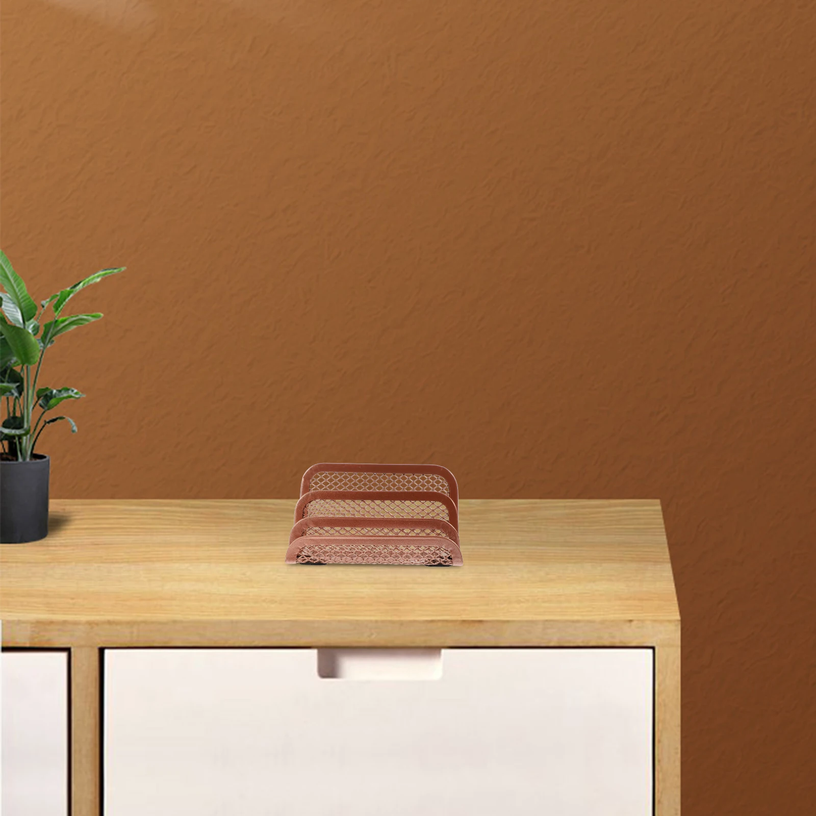 

Sturdy Metal File Rack Desktop Organizer Storage Shelf Holds Magazines Books Office Home Decorative Wear-Resistant Book