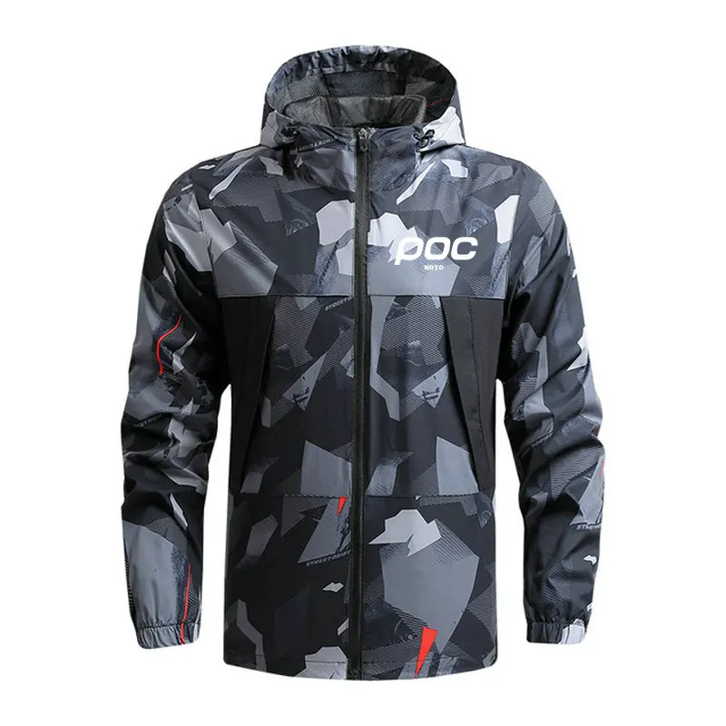 MOTO POC-Windproof e Jaqueta de Ciclismo Impermeável para Homens, MTB Montanha Vento Jaquetas, Bicicleta Windbreaker, Coupe Ventilação, Cyclisme