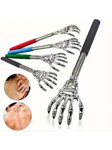 Portable Stainless Steel Telescopic Back Scratcher Extendable Scratcher Back Massager Tool For Blood Circulation Relax Health