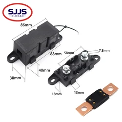 【1PCS】ANM-H3 32V MEGA Fuse Block ANL Bolt-on Blade Fuse Holder Flat Type Fuse For Car Boat Motorcycle 30A 40A 50A【30A-500A】