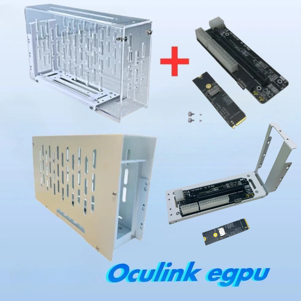 Laptop eGPU Metal/Acrylic Case Oculink External Graphics Card GPU Dock PCI-E 4.0 X4 Gen4 Notebook GDP NUC Expansion Display Kits