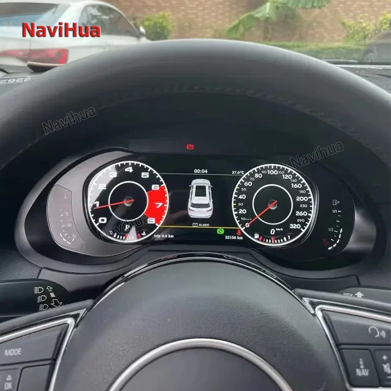 

Navihua 12.3 Inch LCD Screen Display Car Instrument Digital Dashboard Speedometer Auto Meter Gauges for Audi Q5 2010-2018