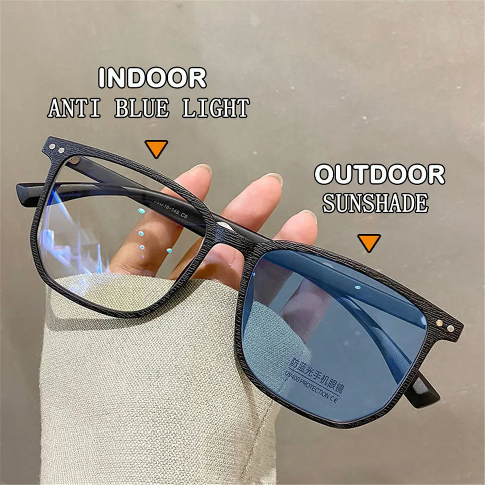 Novel Myopia Glasses Women's Outdoor Sunglasses Photosensitive Color Changing Reading Glasses