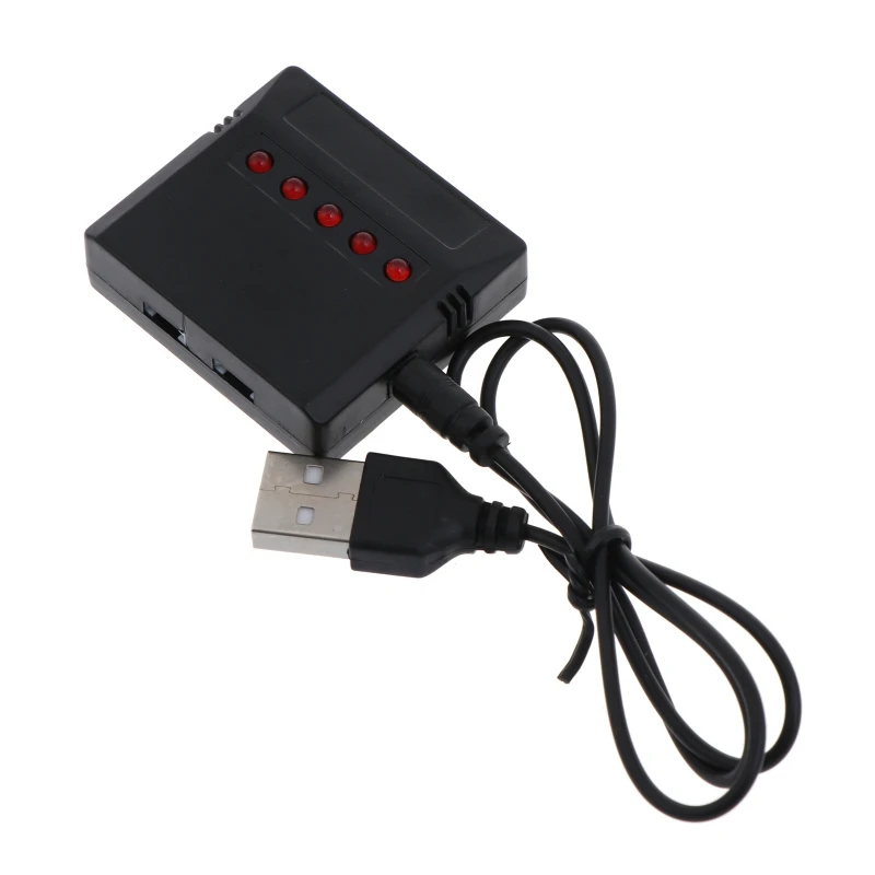 5 in 1 3.7V Lipo Battery Charger USB Port with LED Indicated for KY601S SYMA X5 X5S X5C X5SC X5SH X5SW Drone W3JD