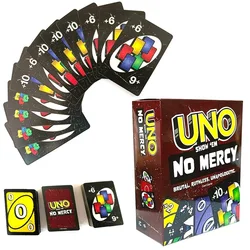 Игровая игра Uno No Mercy, настольные игры, карты UNO, настольные семейные развлечения для вечеринок, игры UNO, карточные игрушки, детский день рождения, Рождество