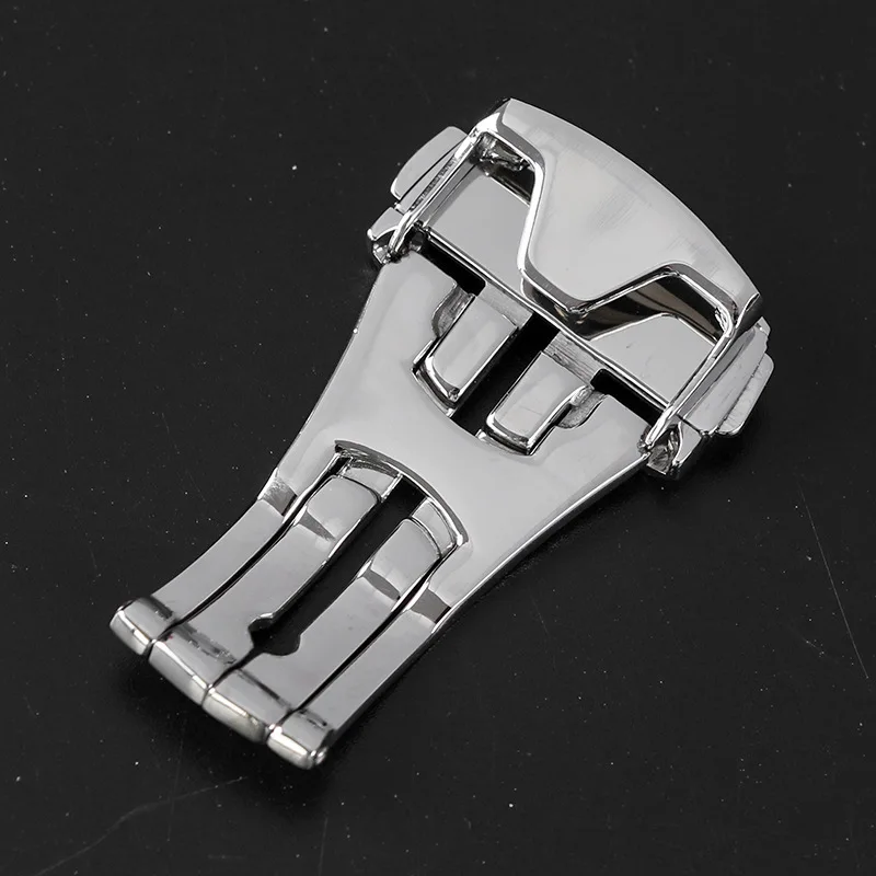 Stainless Steel Folding Watch Buckle for Omega Seamaster 300 Watch Band Accessories Silver Black Rose Gold Clasp 16mm 18mm 20mm