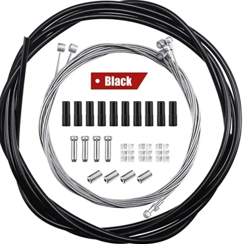 AliExpress NONE Universal Stainless Steel Bike Brake Shift Cable Kit PVC Weatherproof Bicycle Repair Parts for Mountain Road Cycling