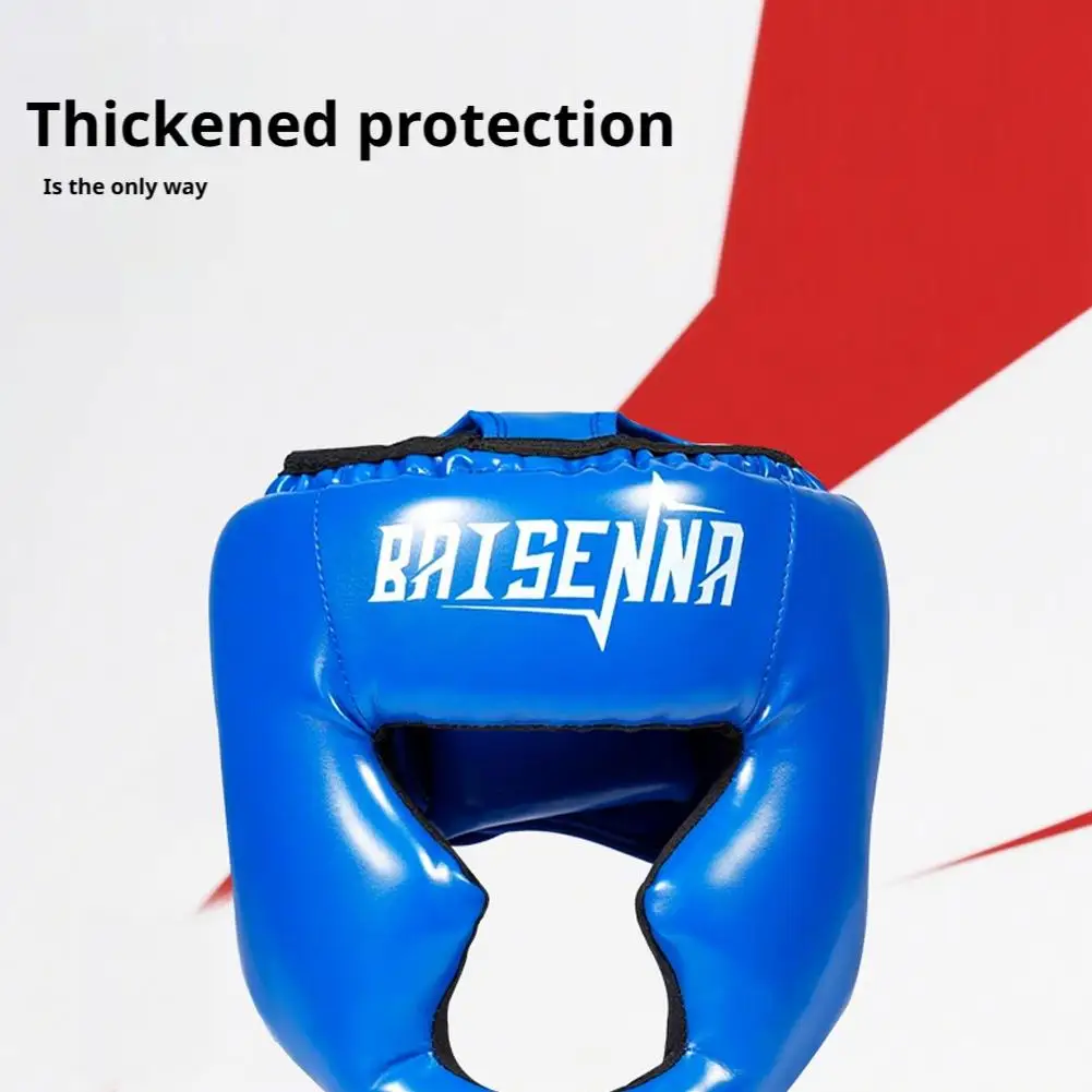 Kids Boxing Helmet Monkey Face Sanda Headgear Full Face Protection for Muay Thai Competition and Training with Full Face - view 2