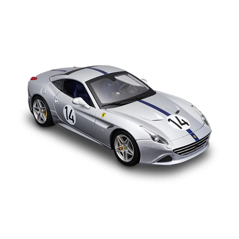 Bburago-vehículo de lujo Ferrari California T, escala 1:18, 70 Aniversario, aleación, coches fundidos a presión, colección de juguetes, regalo