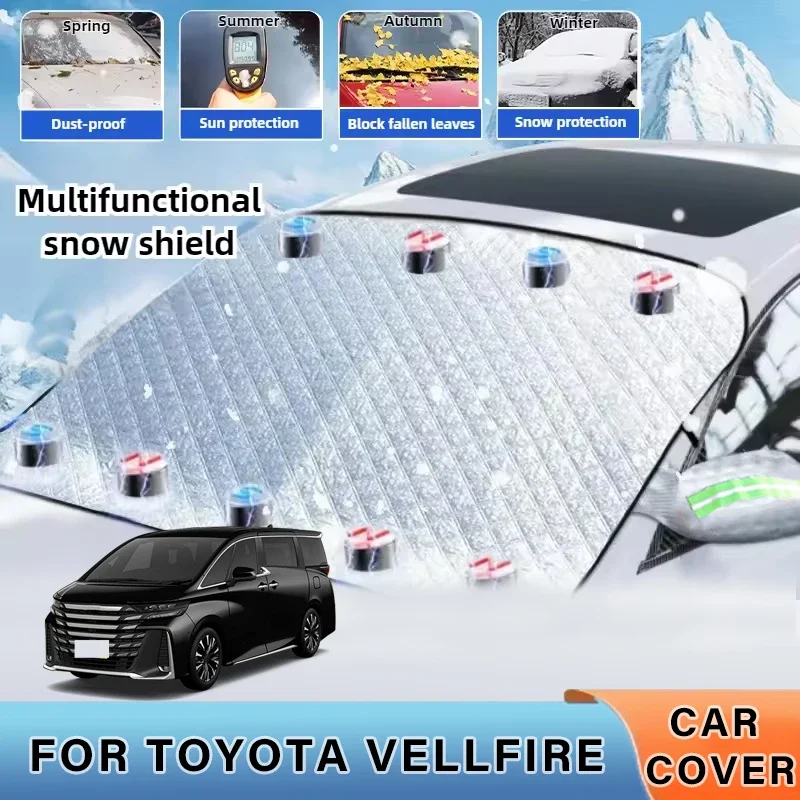 

Thickened Car Now Sunshade Windshield Cover With 5/9 Magnets UV Protection Anti Snowboard Sunlight For TOYOTA VELLFIRE