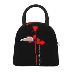 Depeche Memories Cool Mode borse per il pranzo isolate banda musicale a tenuta stagna borsa termica riutilizzabile Lunch Box Tote Beach Bento Pouch