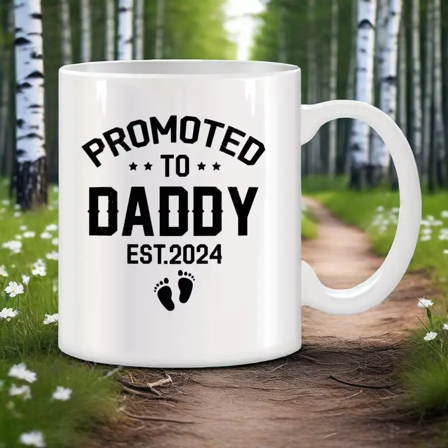 

Продолжено Daddy Est 2024 кружки для мужчин, новые подарки на день отца для папы, новинка на день рождения, кофе, керамические чашки для чая, белые, 11 унций