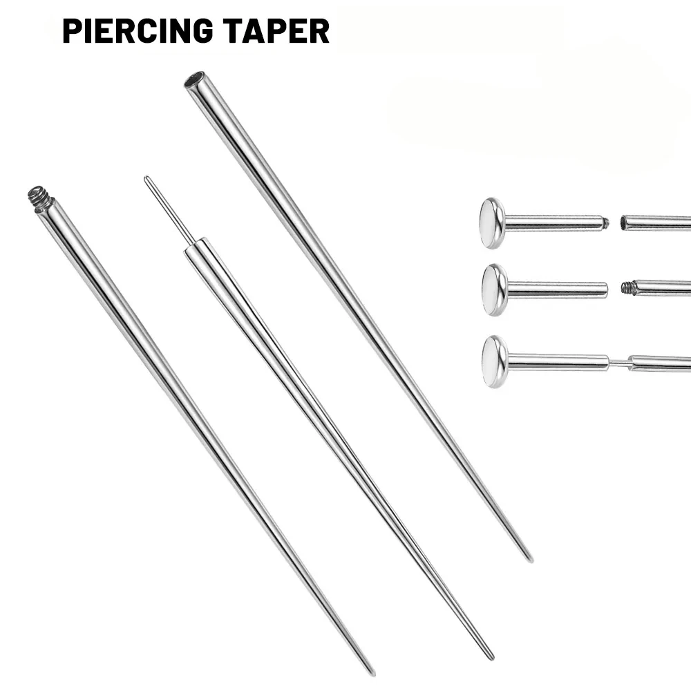 14/16/18G Curved Taper Insertion Pin Tool for Body Piercing