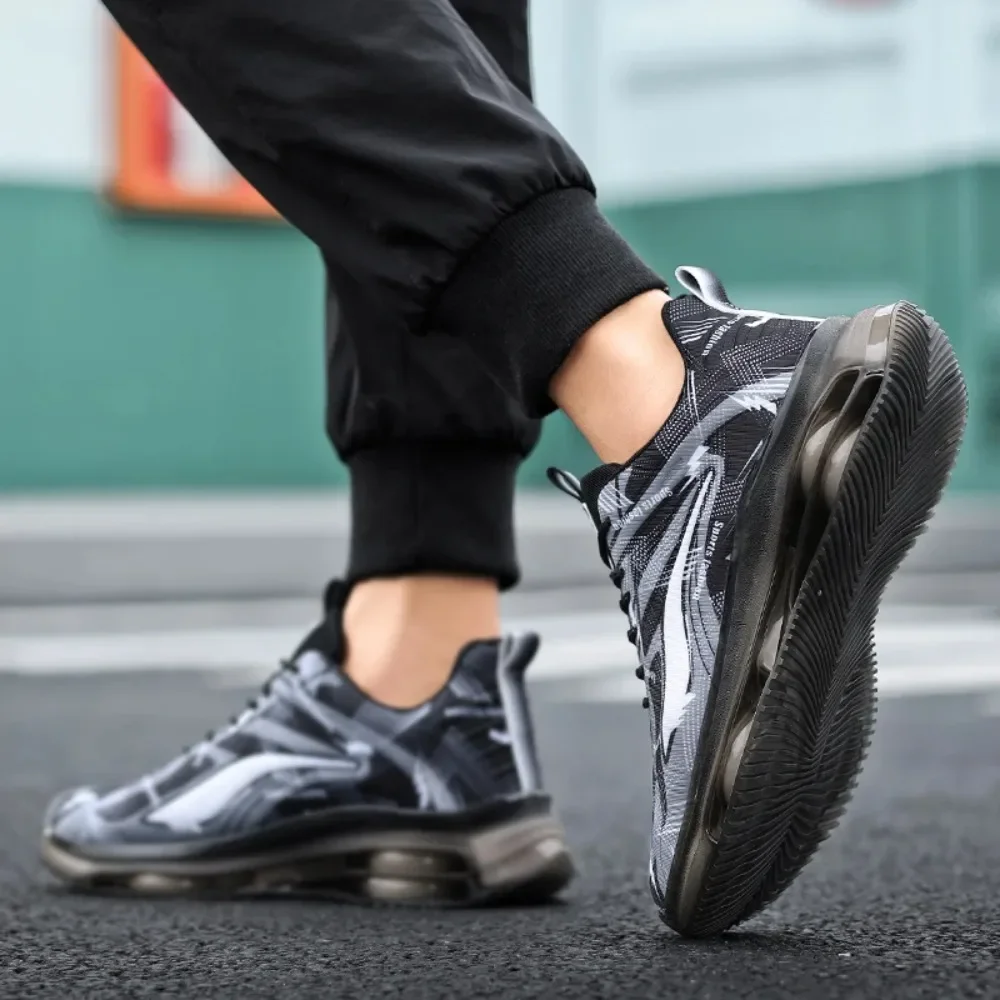 

Мужские модные баскетбольные кроссовки 2025 года с воздушными подушками, удобные и нескользящие, дышащие и противоударные для активного отдыха