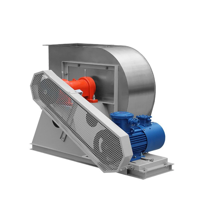 المعدات 4-72 الفولاذ المقاوم للصدأ قائم بذاته التيار المتناوب منفاخ كبير حجم الهواء ارتفاع درجة الحرارة مروحة الطرد المركزي حزام العادم #2