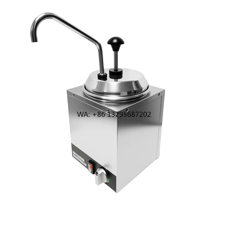 

Wafflemei индивидуальный логотип, ресторанное оборудование, нержавеющая сталь, дозатор горячего помадки, карамельный сыр, машина с насосом, подогреватель сыра