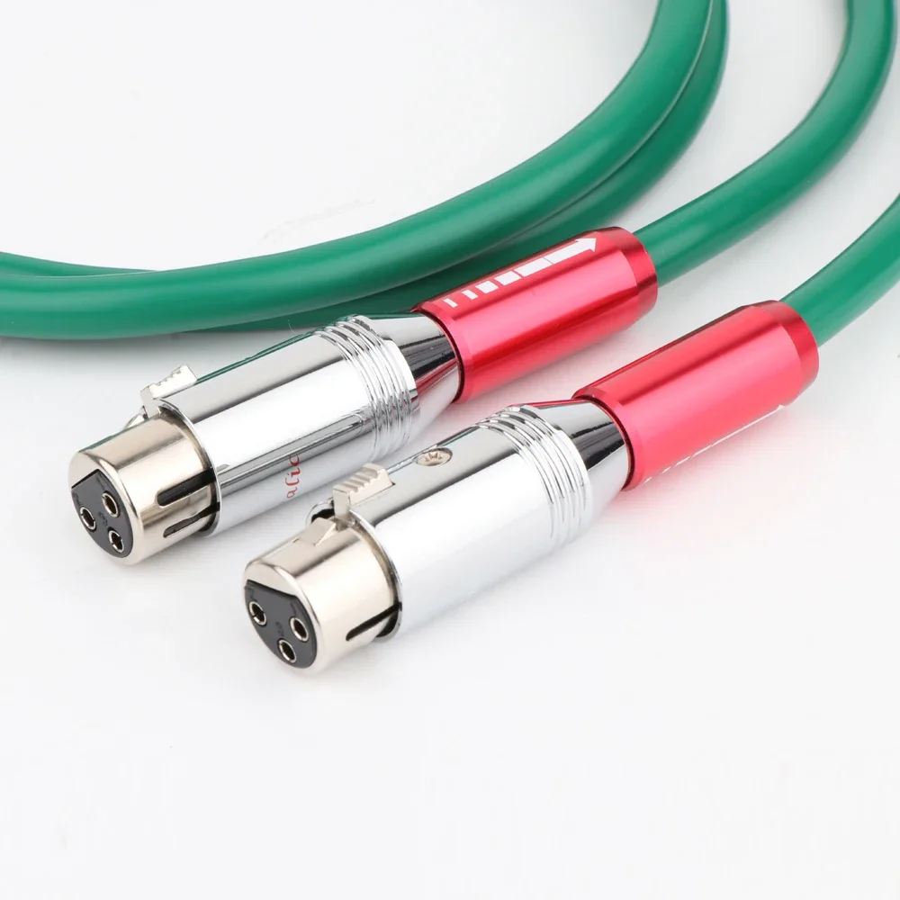 

Pair 2328 Balanced XLR Cable Silver Copper Mixed Balanced Analogue Interconnect Lead Male to Female for Audiohpile