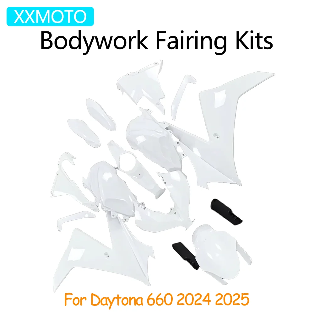 

For Daytona 660 2024 2025 Motorcycle Unpainted Plastics Bodywork Fairing Kit Injection Cowl Panel Cover Daytona660 Accessories