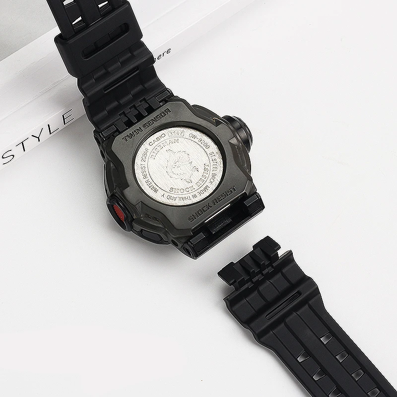 For Casio G-SHOCK Rubber Watch Band Cat GW9400 GW-9400 GW-9300 GW-9200 Waterproof Sport Resin Silicone Strap Watch Accessories