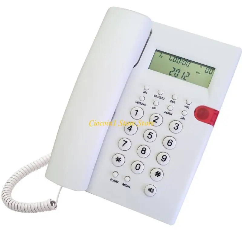 A3PC K010A-1 Corded Telephone CallerID Display Redial andPause for Home Office Hotel