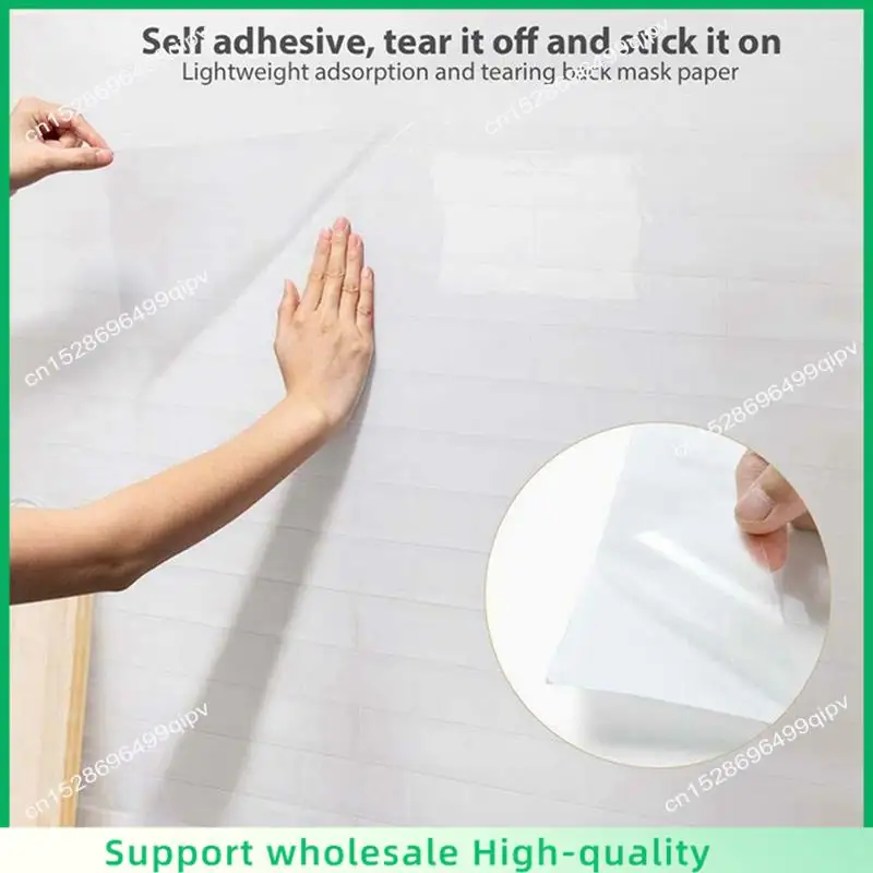 ABSF 60Cmx10m Oil Proof Sticker Transparent Sticker Heat-Resistant Splash Protection Foil Tile Film Anti-Oil Sticker