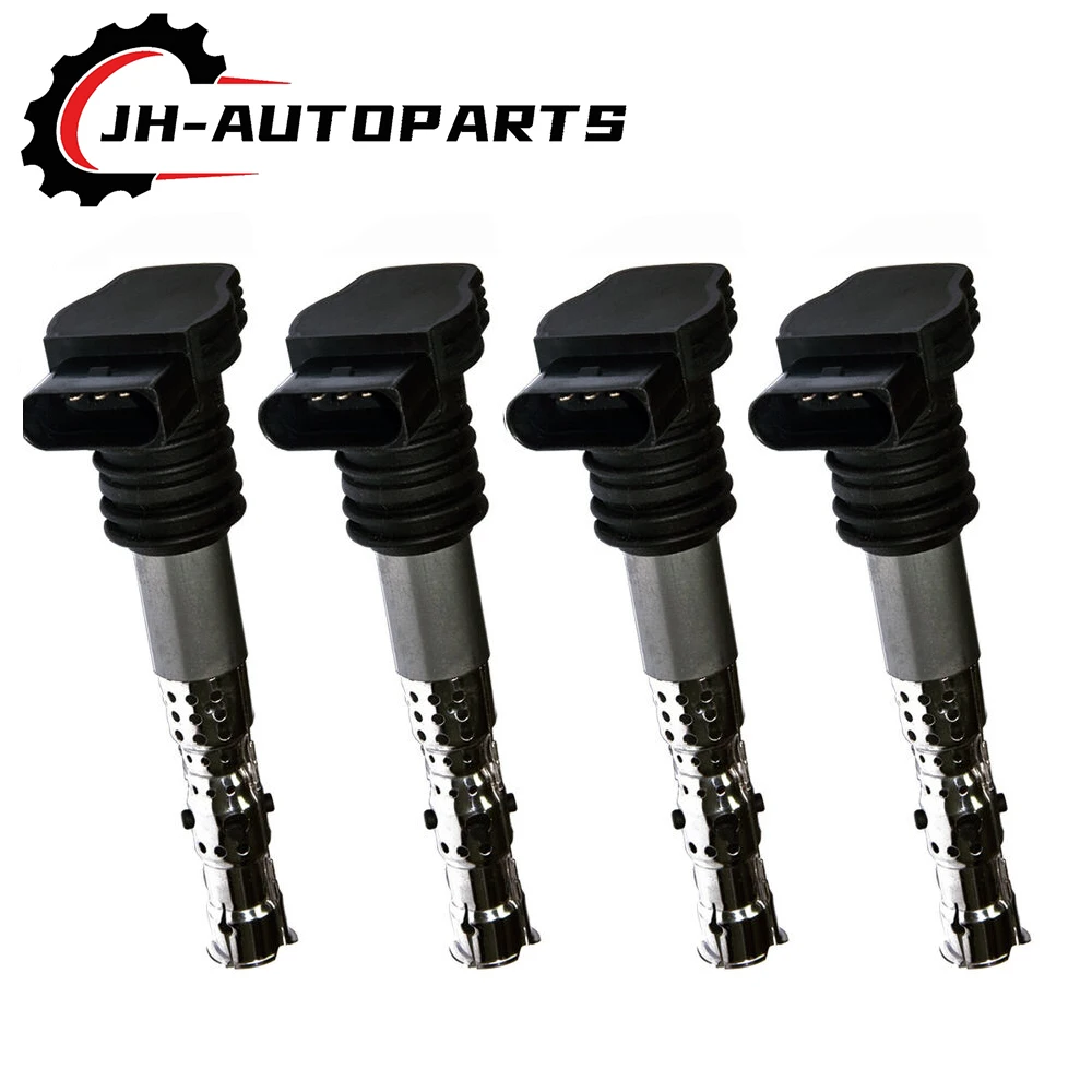 

Set of 4 Ignition Coils for Audi A4 A6 TT for VW Beetle Golf Jetta Passat 1.8L 2001 2002 2003 2004 2005 OEM 06B905115D UF411