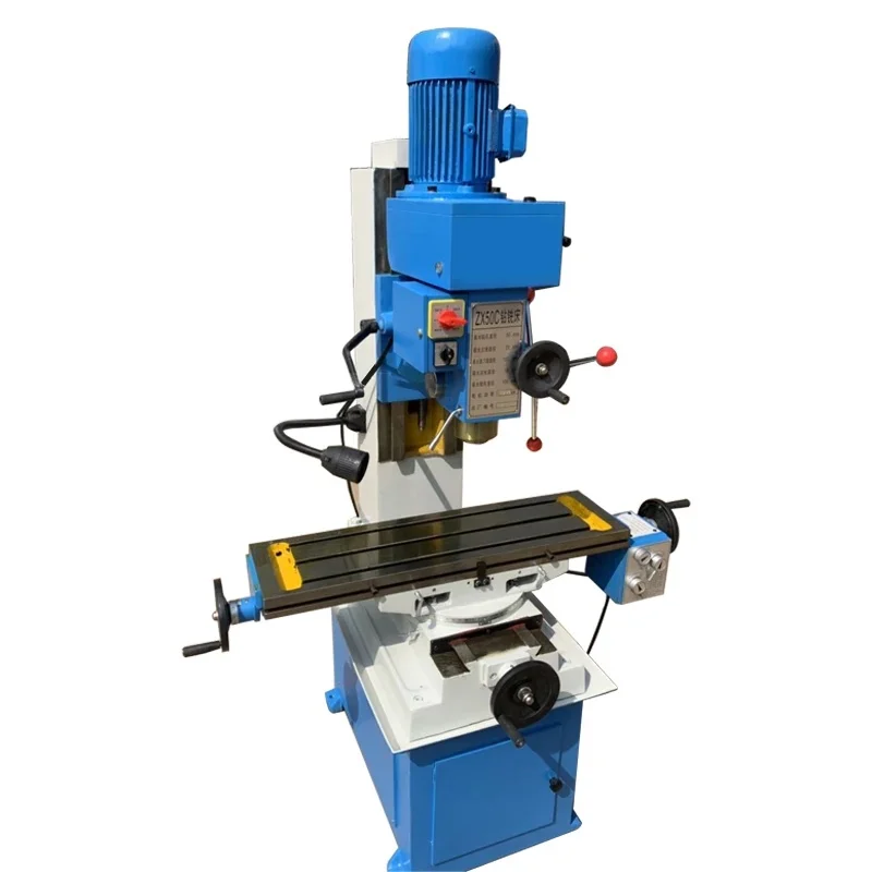 ZX50C Vertical Milling Machine High-quality Small Gear Drive Drilling And Milling Machine 220V/380V 40~1400r.p.m (800 x 240mm)