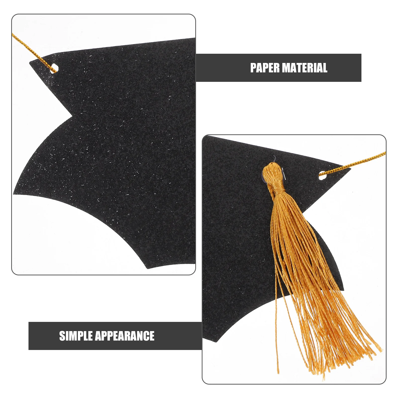 

2023 Graduation Grad Cap Bunting Garland Party Decoration Congratulation Banner Graduation Party Supplies Hanging Flag Photo