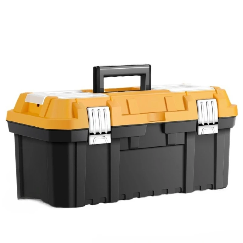 

Three-layer folding toolbox storage box household electrical hardware tools suitcase