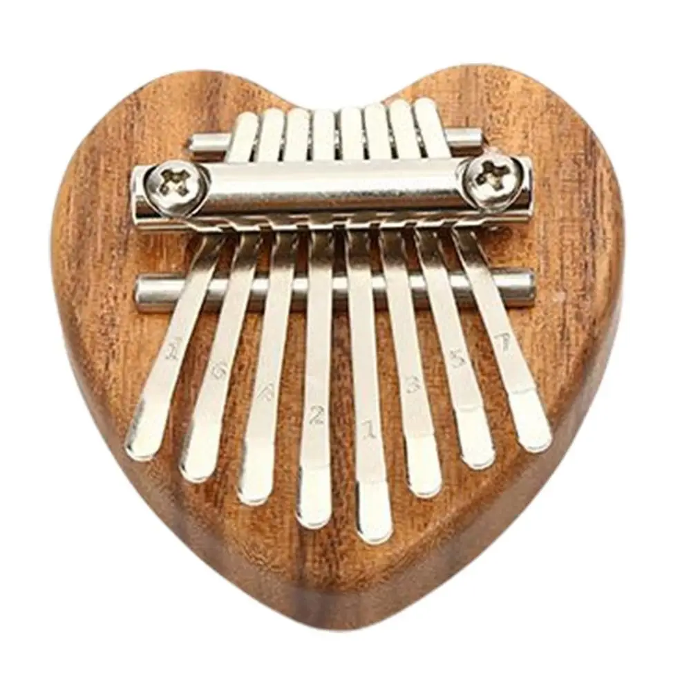 Houten Vingerharp Volwassen Toetsenbord Instrument Kindercadeau Gemakkelijk te leren Marimba 8-toetsen Mini Kalimba Duimpiano Mbira Vingerpiano