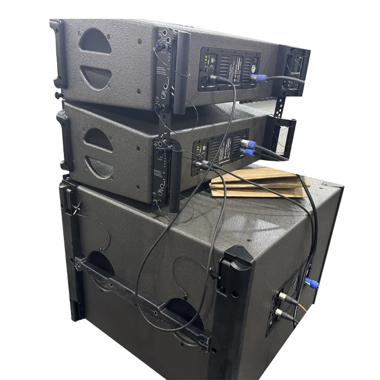 High-power 1400W active linear array speaker system, double 10-inch, with active 18-inch subwoofer
