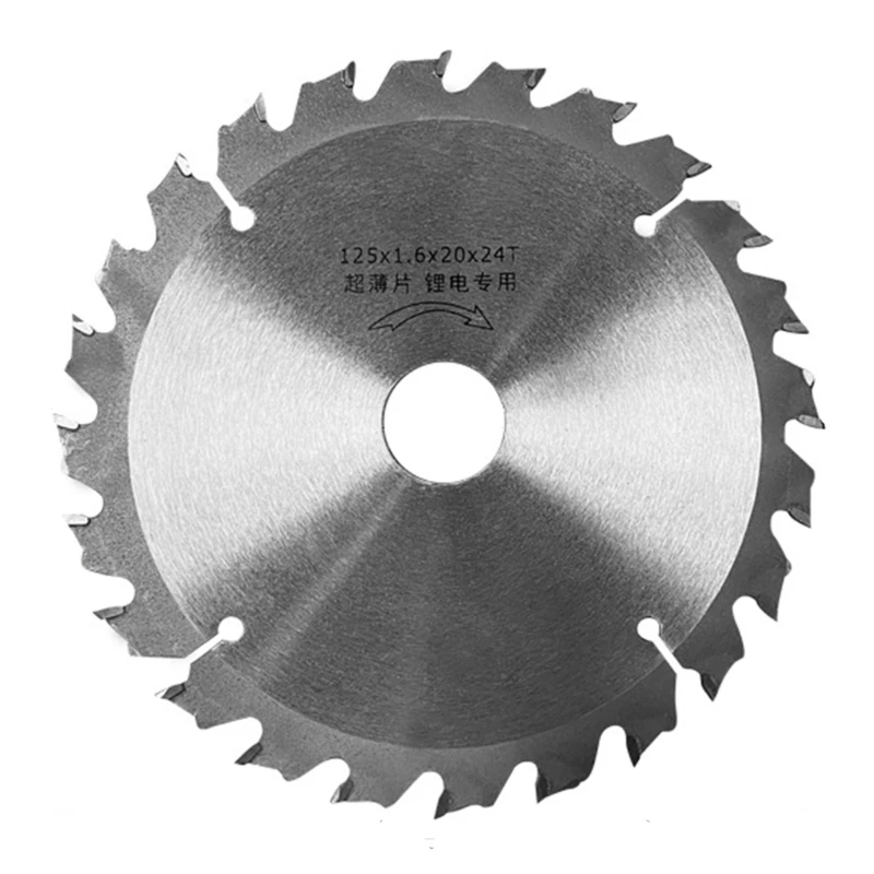 Pisau Gergaji Bundar Mini Cakram Pemotong 125Mm/140Mm untuk Alat Pemotong Putar Logam Plastik Kayu 24 Gigi Pisau Gergaji