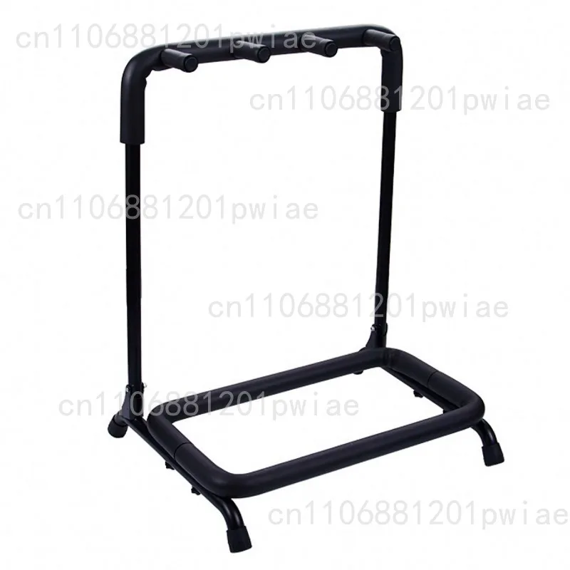 Soporte de guitarra de múltiples cabezales con banda cruzada, pantalla Vertical, soporte para 3 bajos y guitarra, soporte para instrumentos